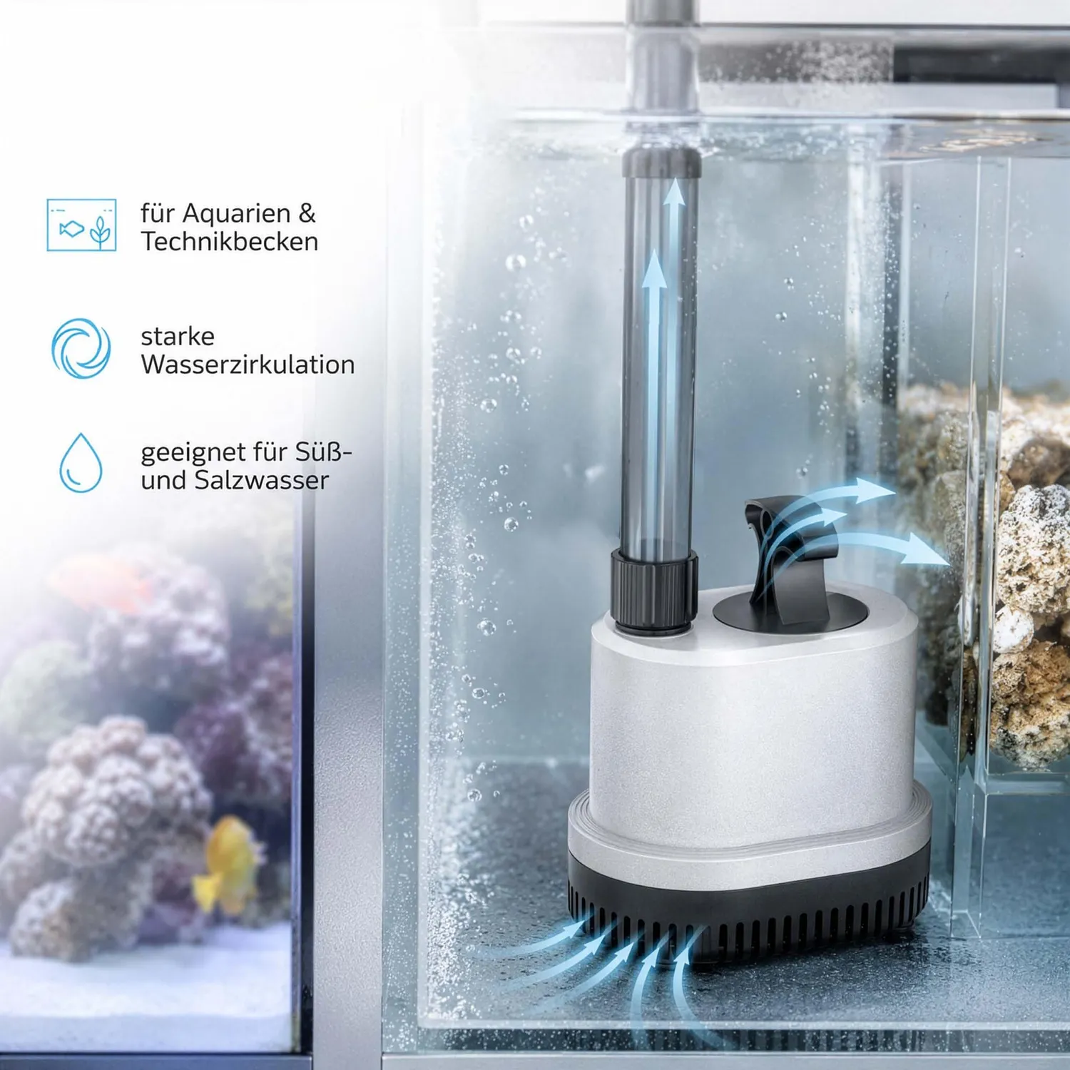SunSun CHL-2500 Aquariumpumpe 2500 l/h 40W Tauchpumpe