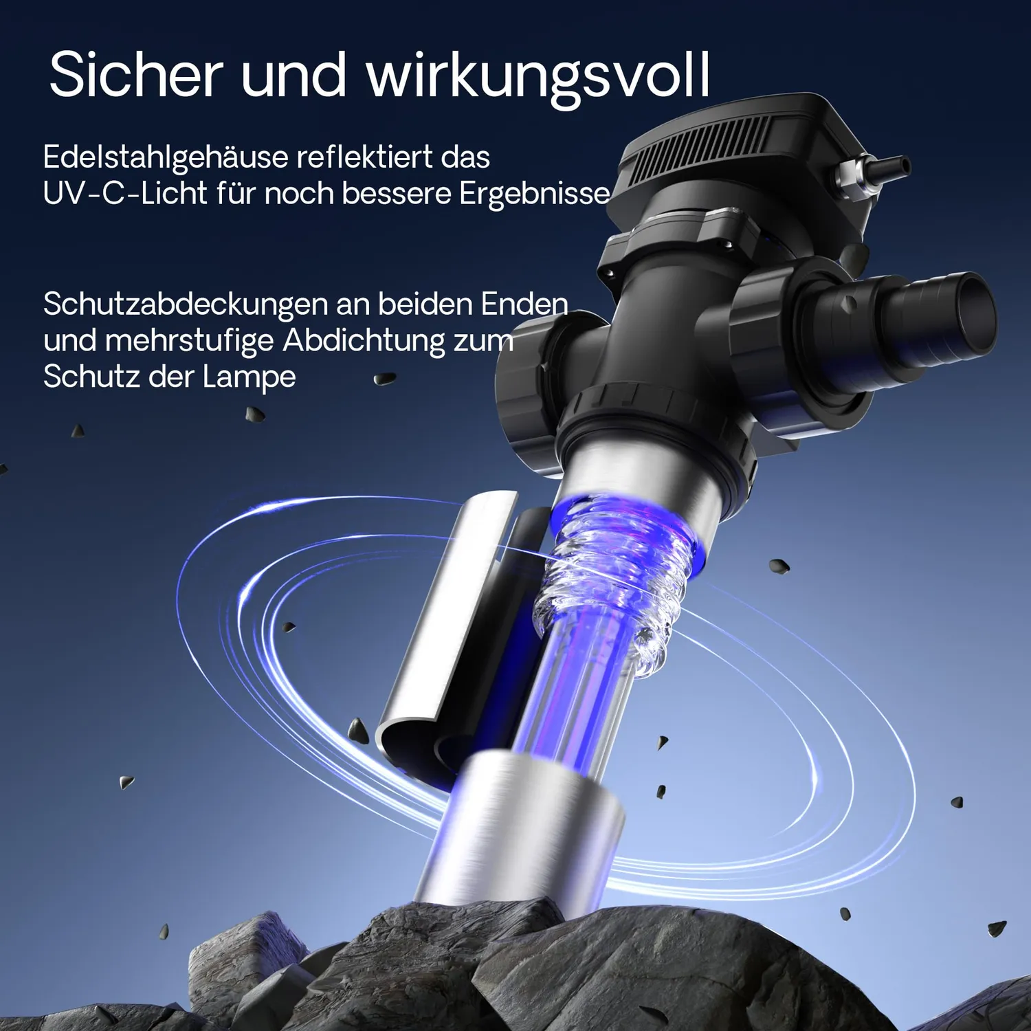SunSun CUV-755 Teichklärer 8000 l/h 55 W UVC