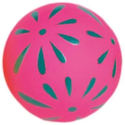 Happet Blumenball Hundespielzeug 57mm gelb Schaumstoff