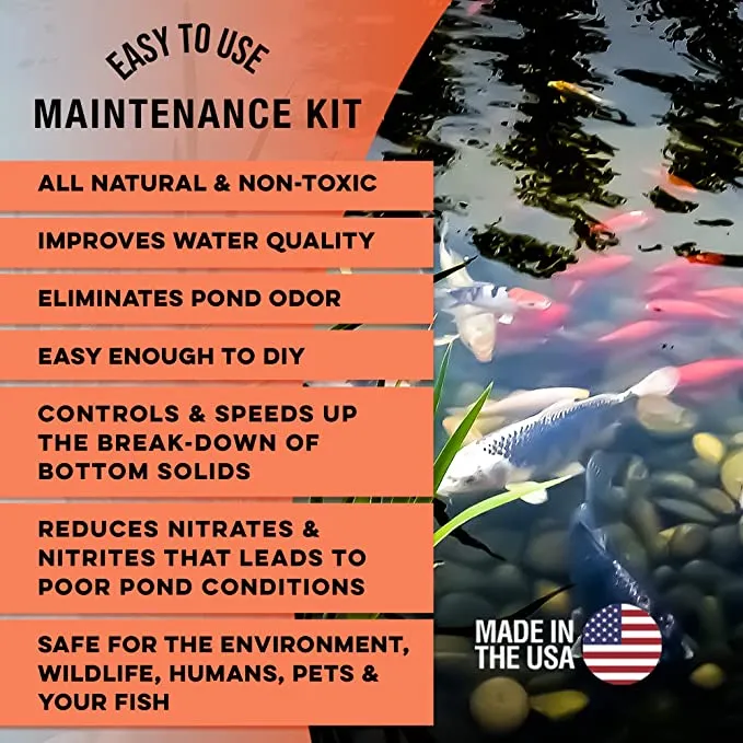 Microbe-Lift Clean Pond Maintenance Kit Teichpflege 6x 3,8 L