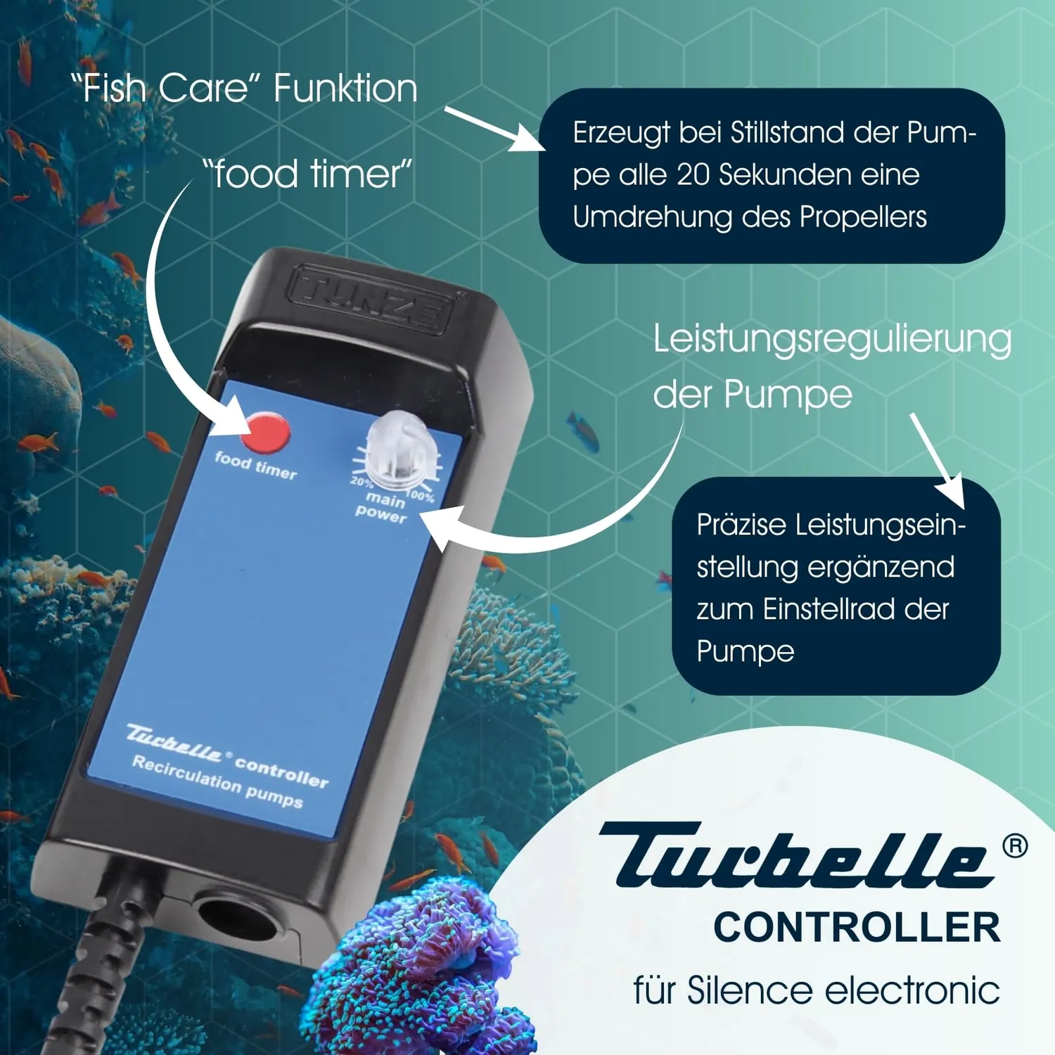 TUNZE Silence Electronic Rückförderpumpe 3000 l/h 3,9 m