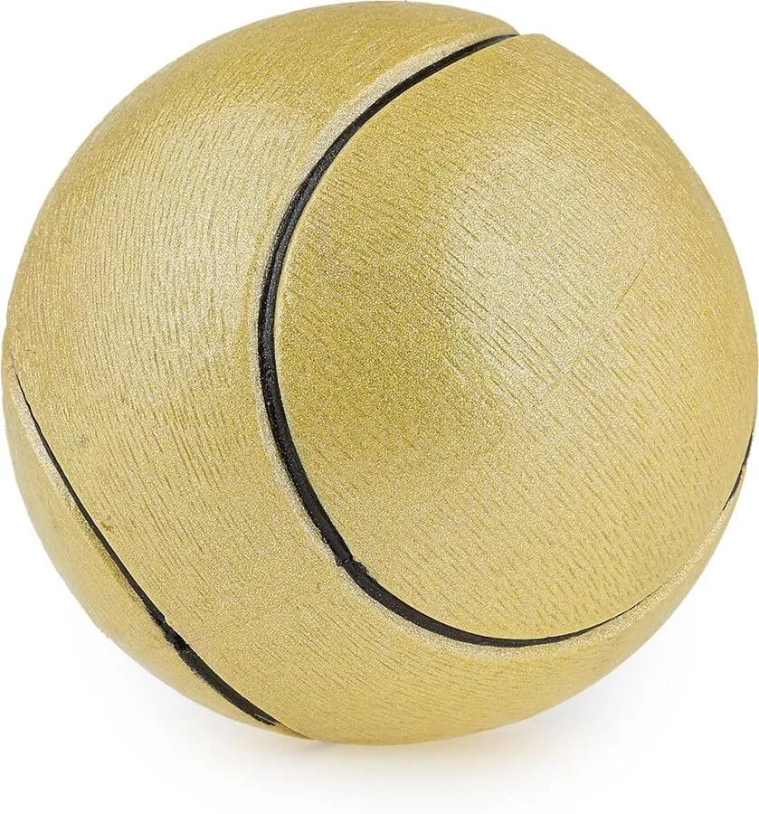 Happet Tennisball 90 mm Hundeball Gelb Glitzer weich