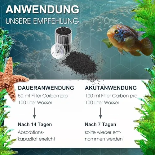 TUNZE Carbon Aquarium Filterkohle 700ml Entgiftung