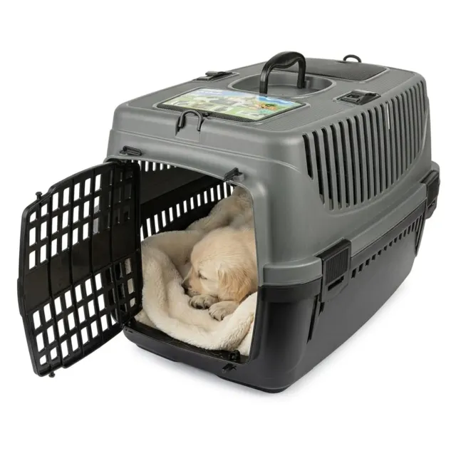 Happet Molly M Hundetransportbox Grau-Schwarz 55 cm