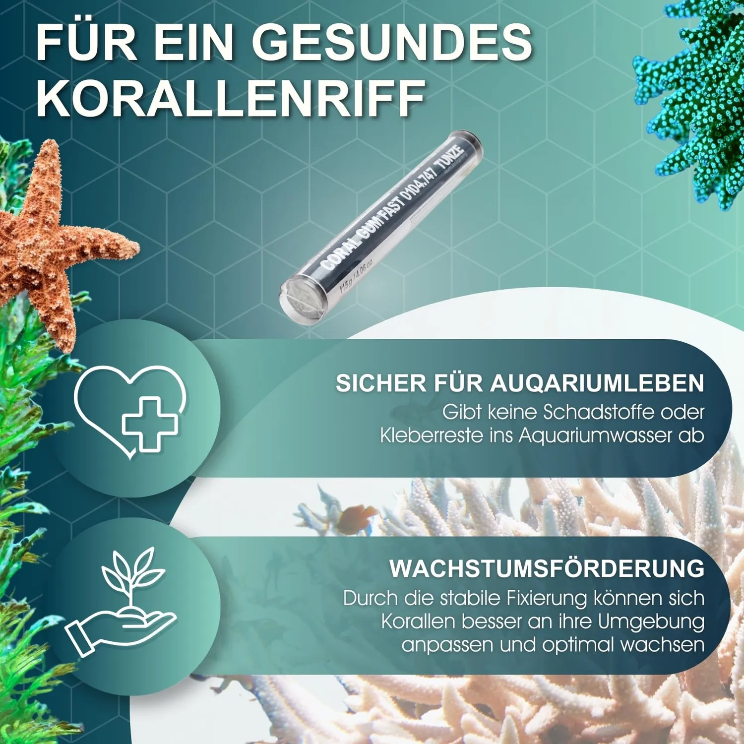 TUNZE Coral Gum Fast Korallenkitt 115 g Epoxid