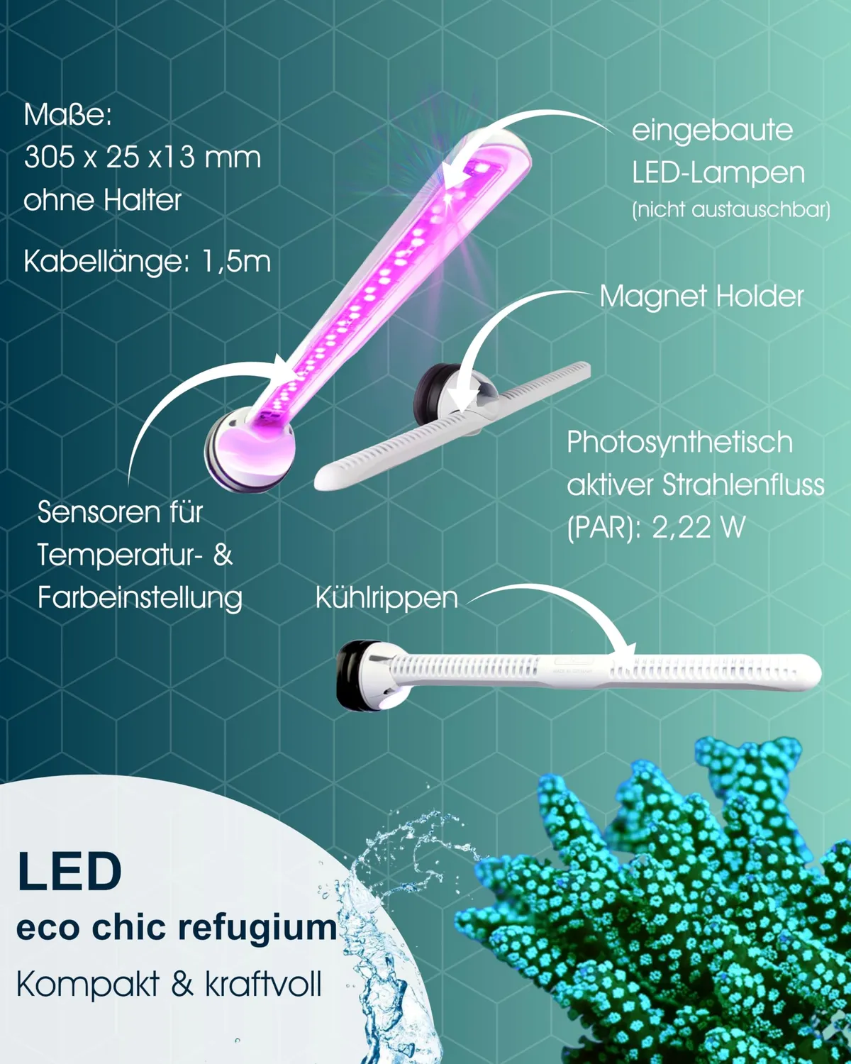 Tunze LED eco chic refugium Pflanzenlicht Unterwasser