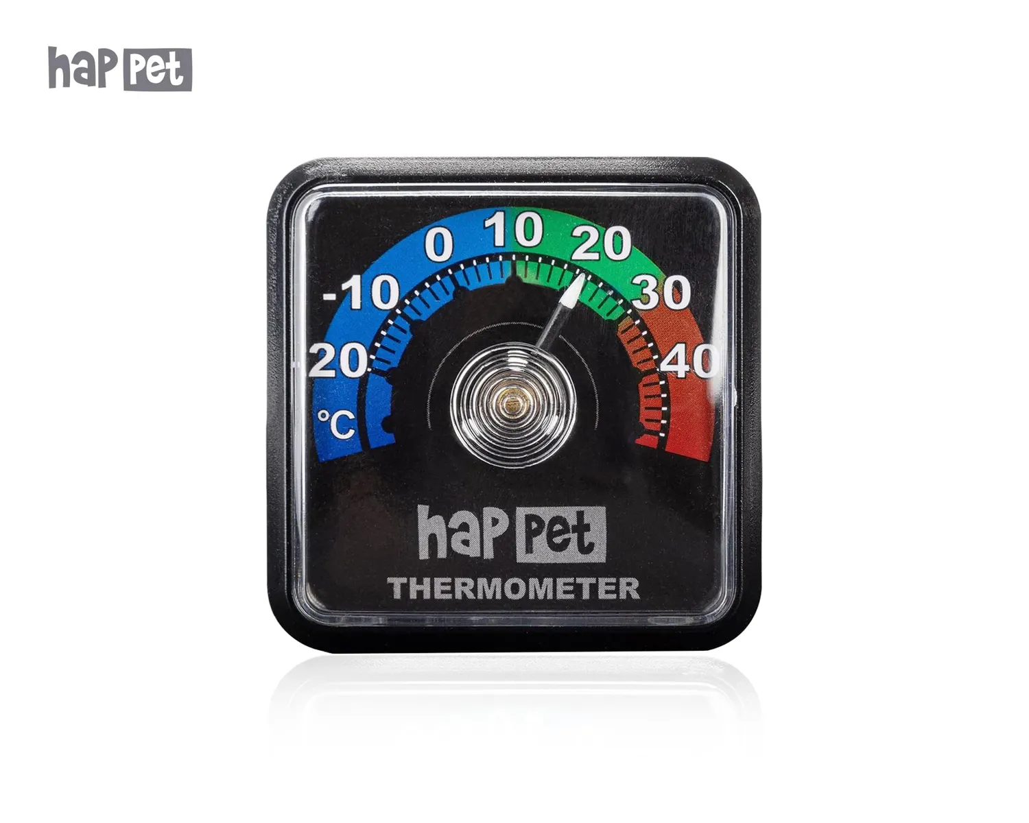 Happet Analog Thermometer -20 bis 50°C Terrarium 5x5x2 cm
