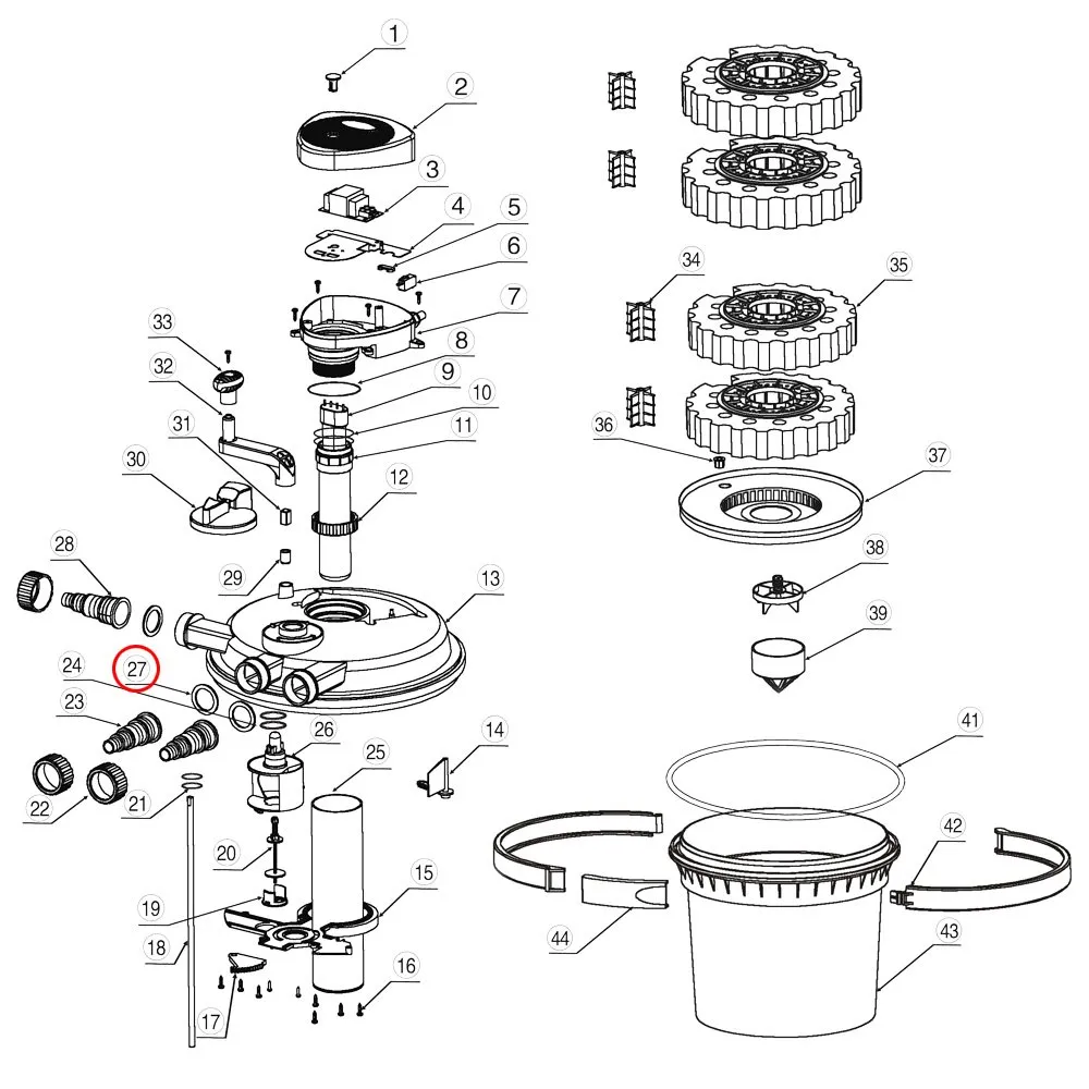 SunSun CPF-5000 Druckteichfilter O-Ring Dichtung Ersatzteil