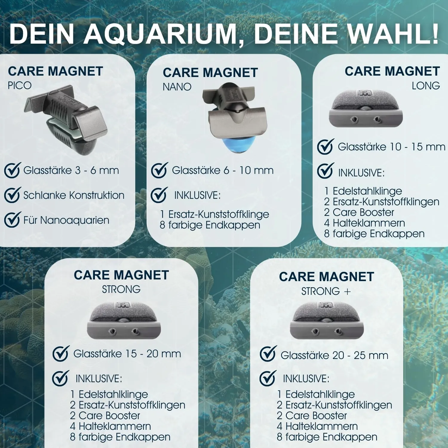 Tunze Care Magnet Strong Scheibenreiniger 15-20 mm Glas