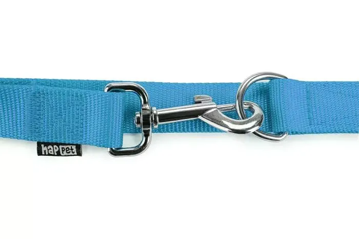 Happet Hundeleine S blau 3 m verstellbar Nylon