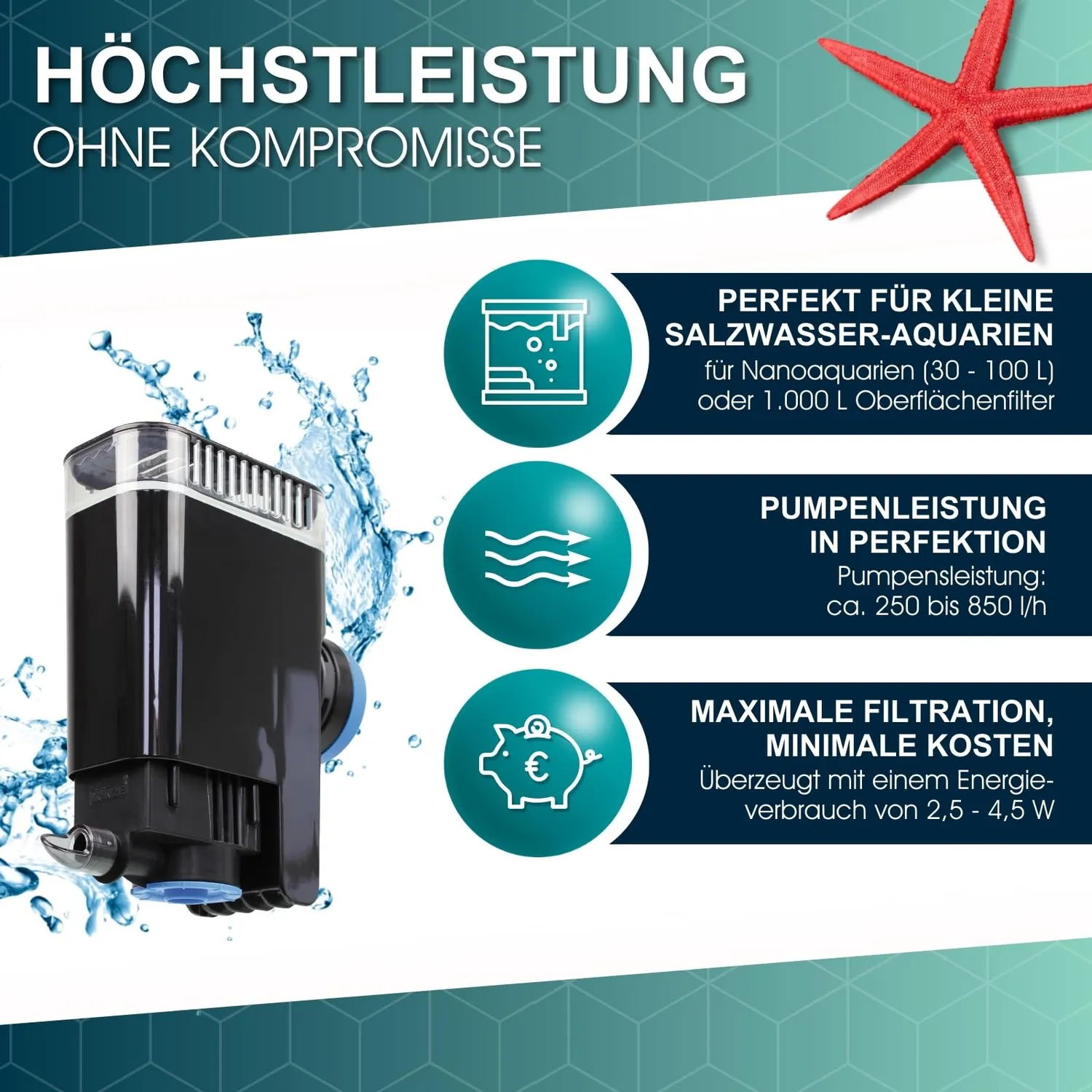 TUNZE Comline Nanofilter 3161 Aquariumfilter 30-100 L