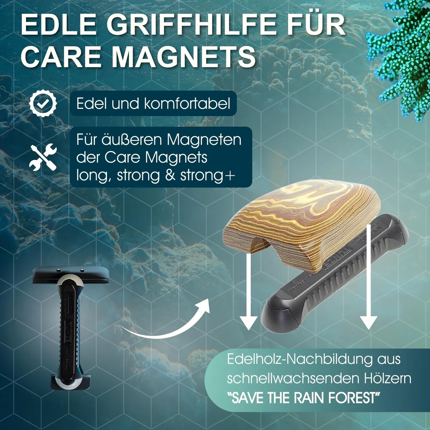 TUNZE Care Magnet Premium Care Booster Olive Griffhilfe
