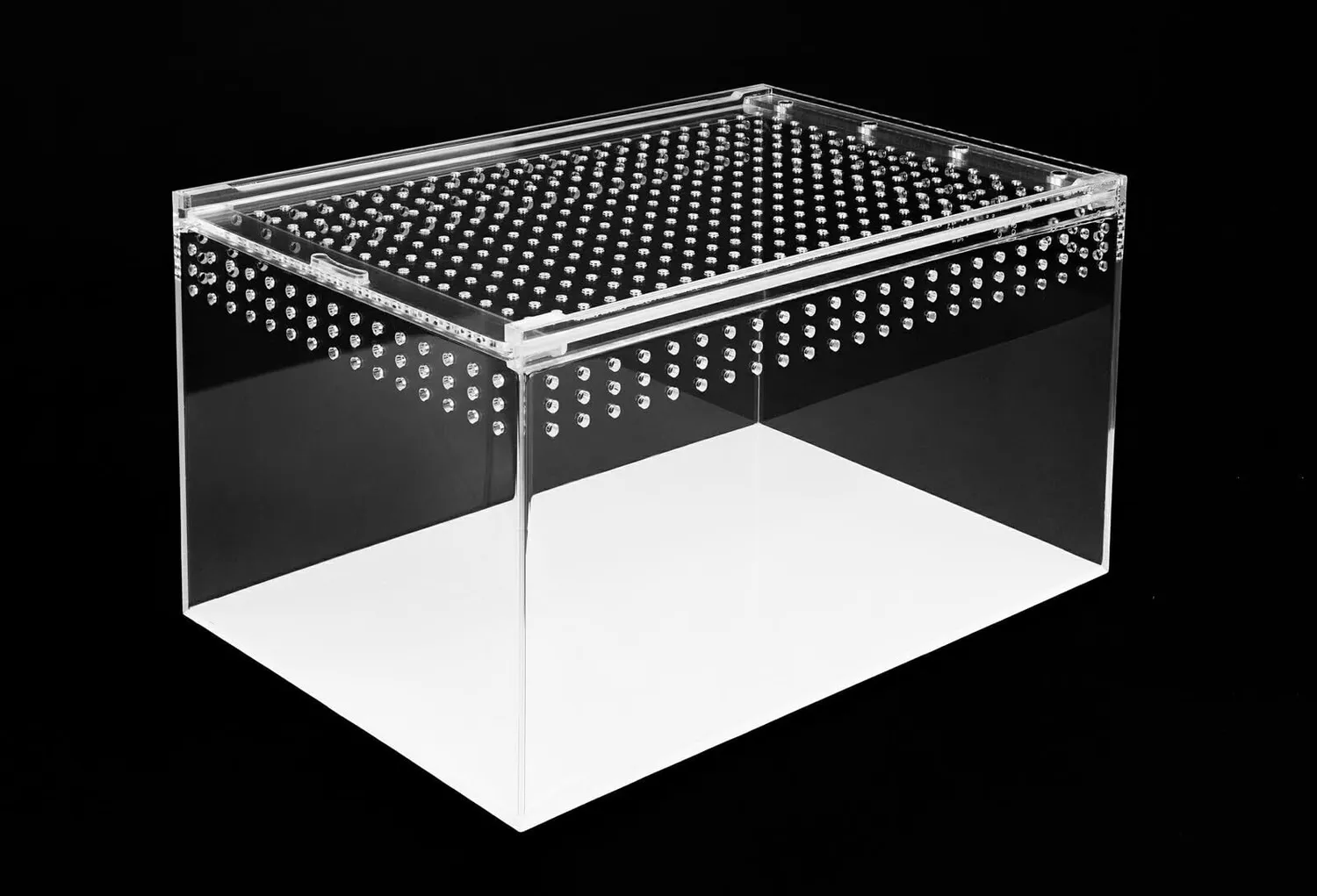 Happet Acryl Terrarium 20x15x15 cm Magnetverschluss 360°