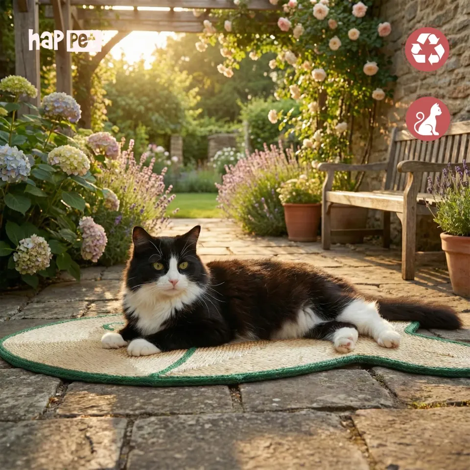 Happet Fischmatte 60 cm Sisal Kratzmatte Katze
