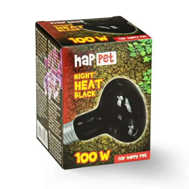Happet Terrarium Wärmelampe 60 W Schwarzlicht E27