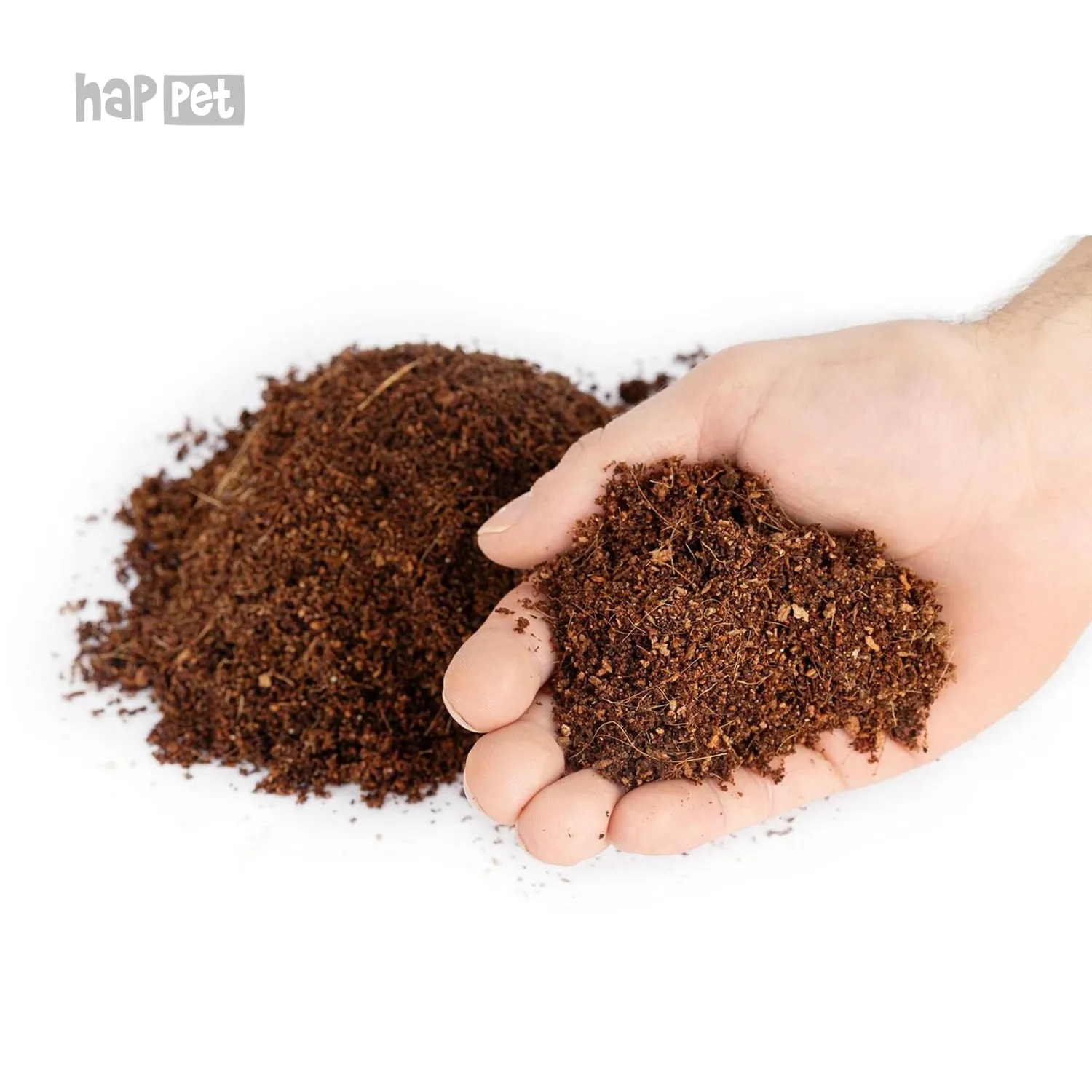 Happet Kokosboden 3 L Terrariensubstrat Natur für Reptilien