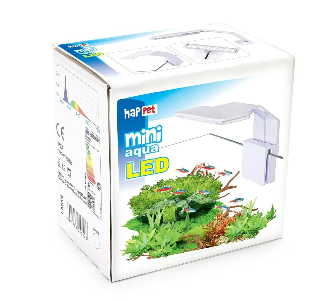 Happet AquaLED Mini White LED Lampe 6W weiß 700lm