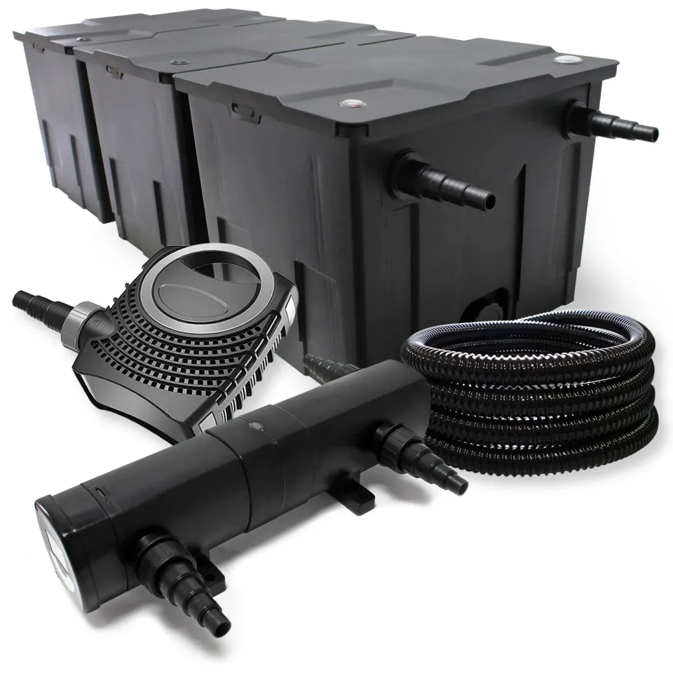 SunSun CBF-350C Teichfilter-Set 10000 l/h 24W UVC 25m Schlauch