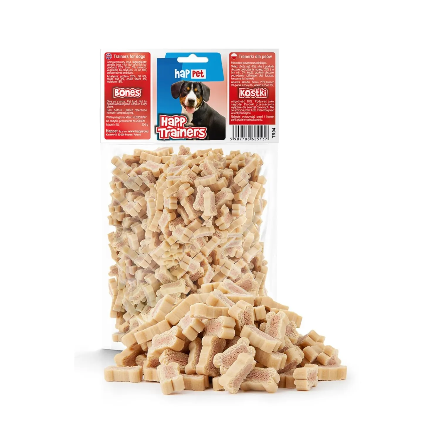 Happet Trainers Bären Hundeleckerli 200g Reis-Lamm