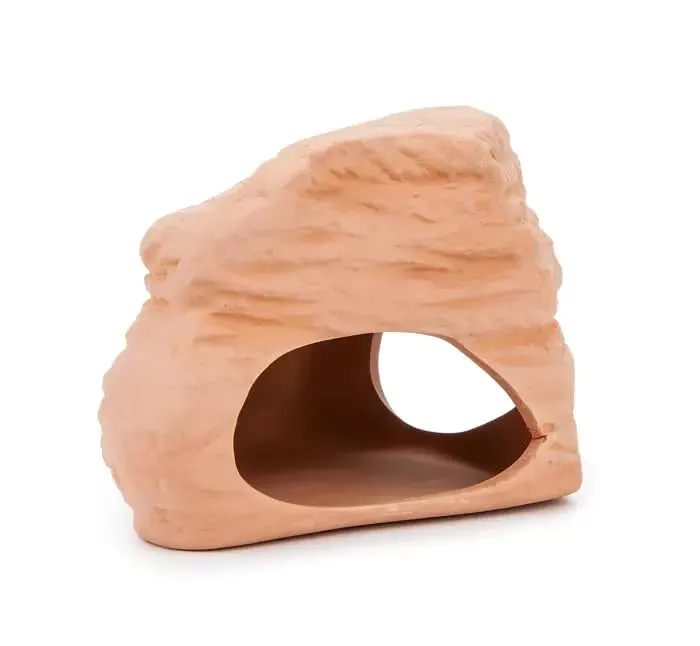 Happet Höhle 10 cm Keramikhöhle beige Garnelen