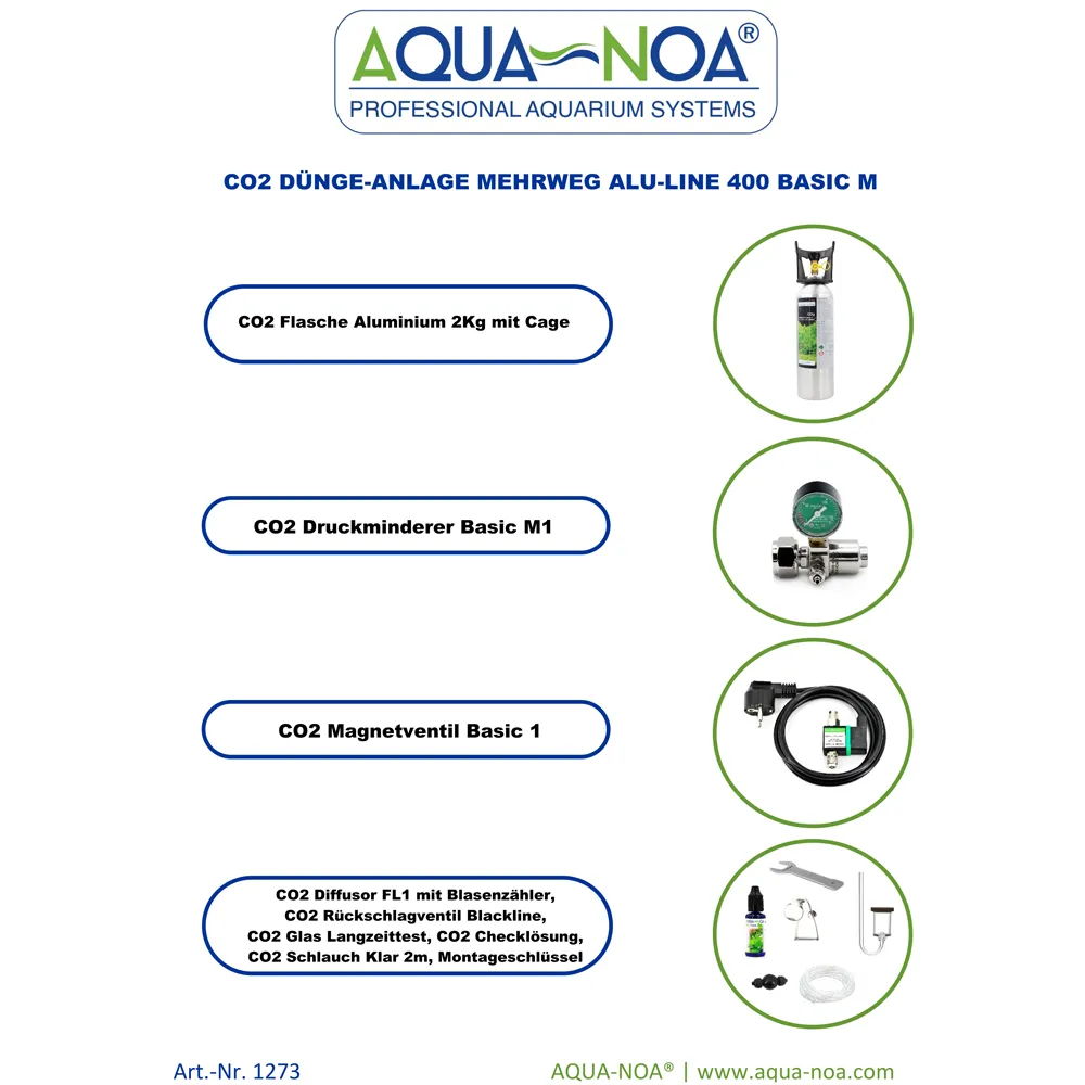 Aqua-Noa Alu-Line 400 Basic M CO2-Anlage