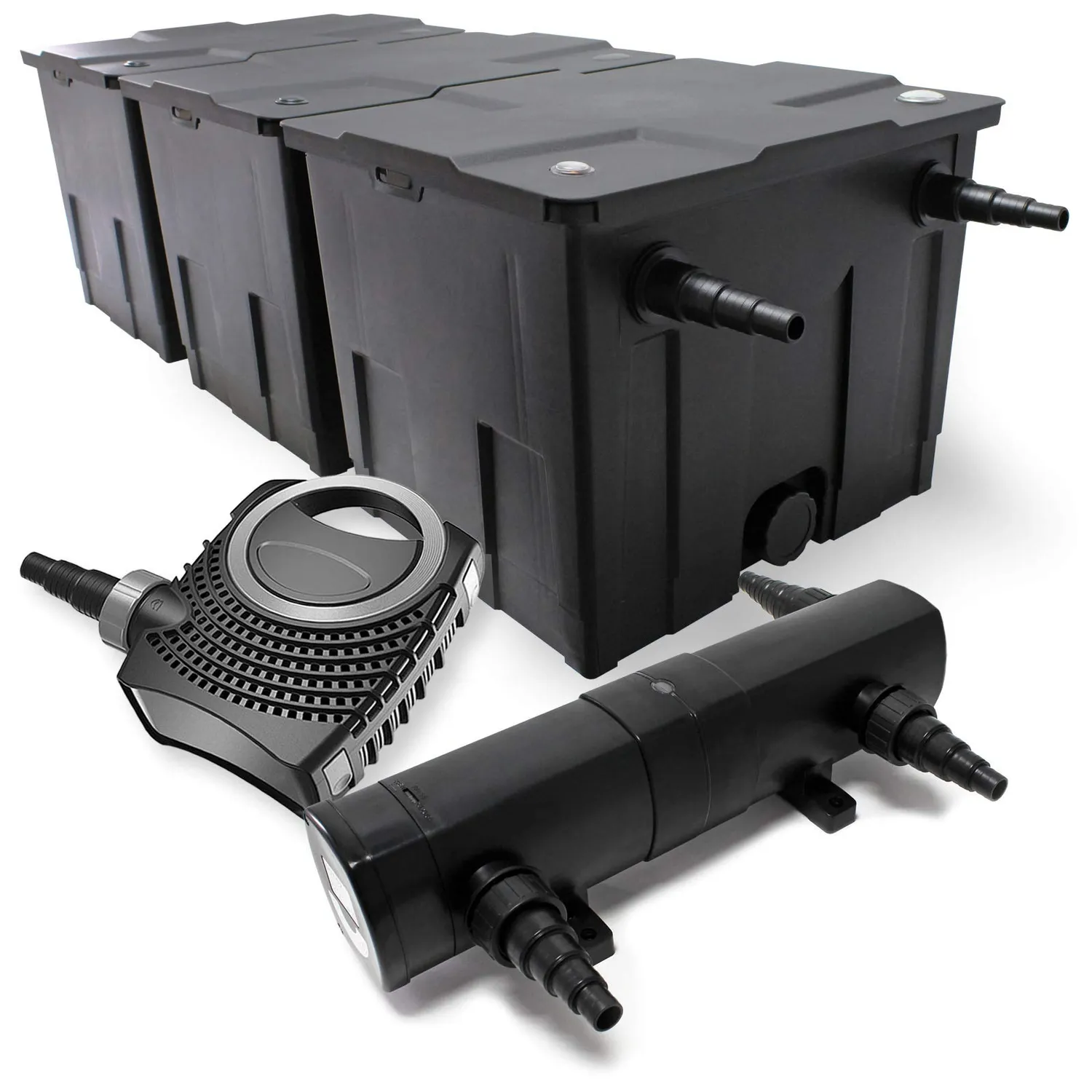 SunSun CBF-350C Teichfilter-Set 10000 l/h 24W UVC 25m Schlauch