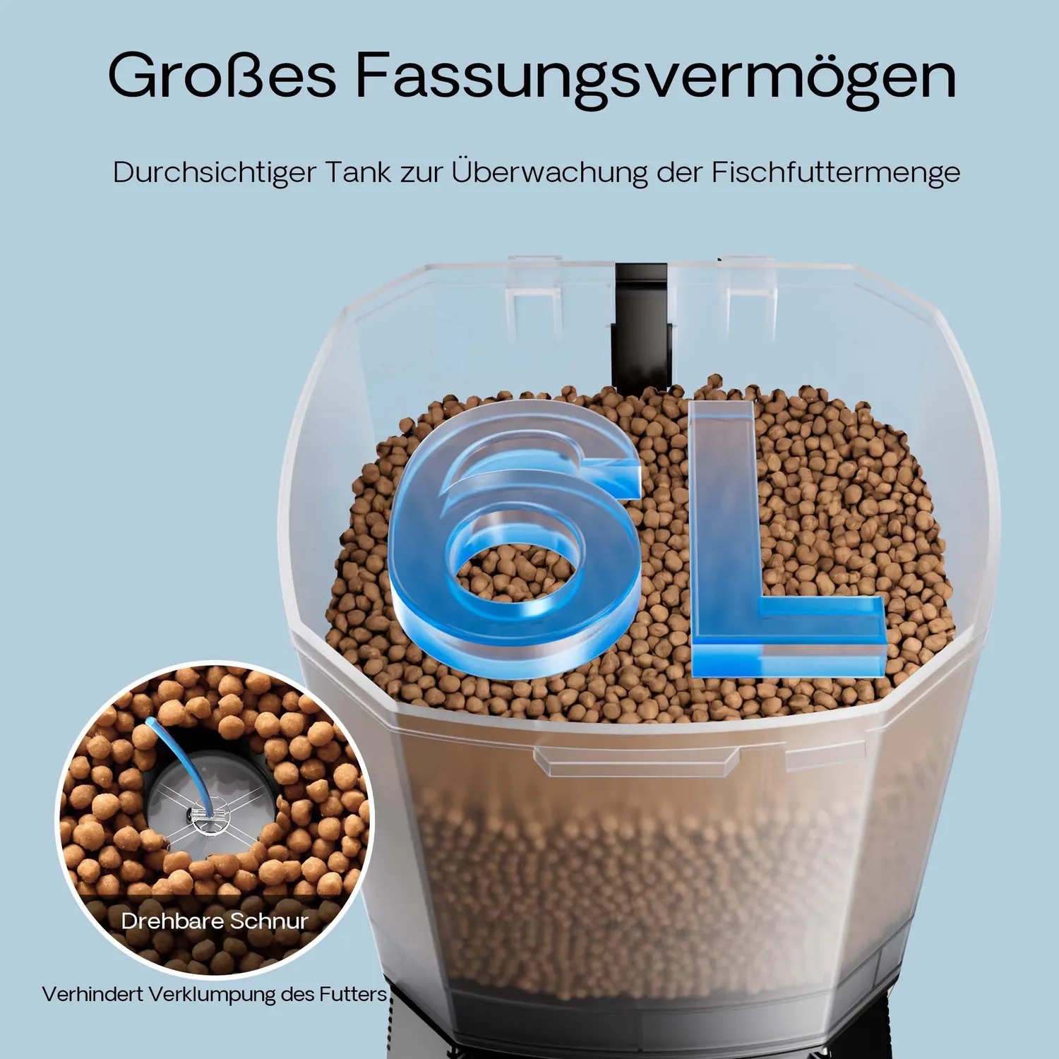 SunSun CFF-206 Futterautomat 6 Liter Solar programmierbar