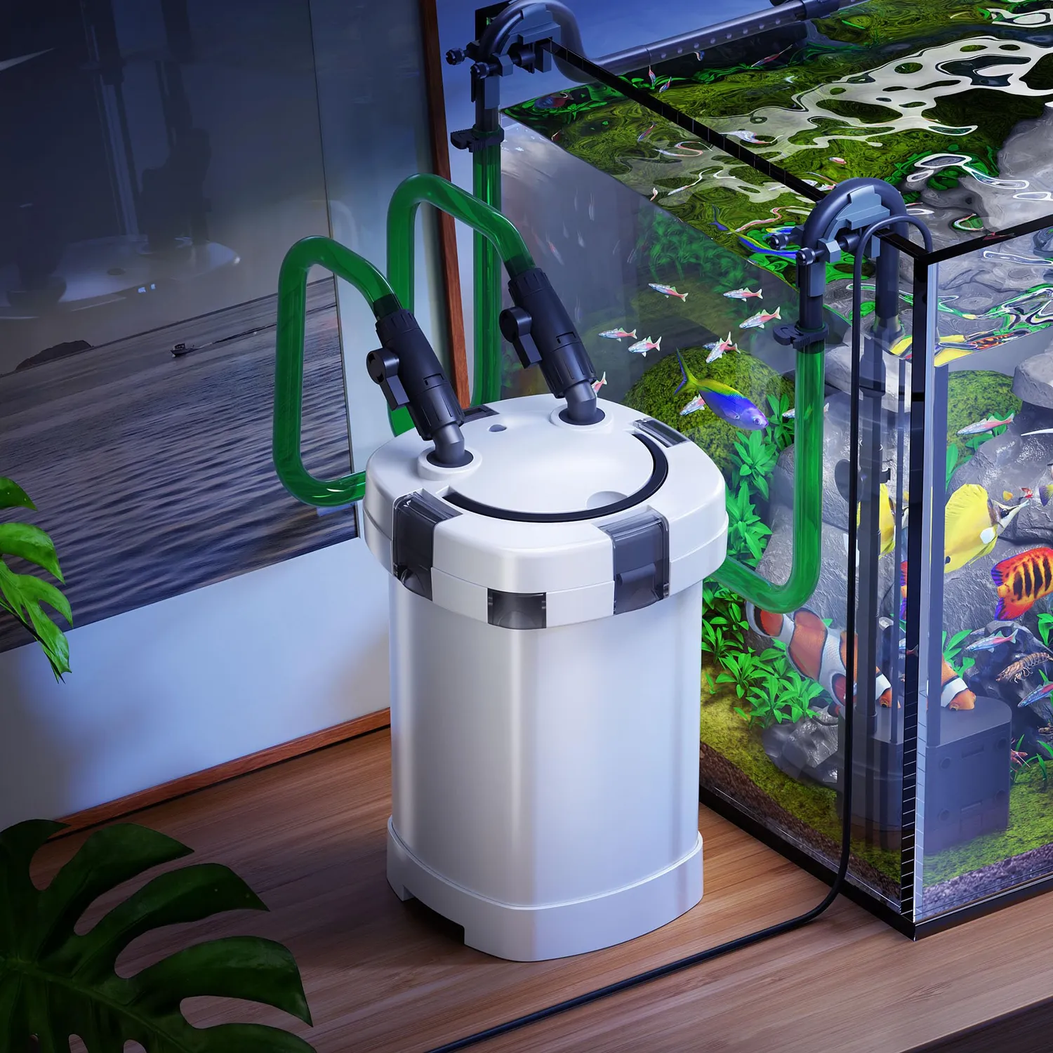 SunSun HW-504A Außenfilter 800 l/h Aquarium