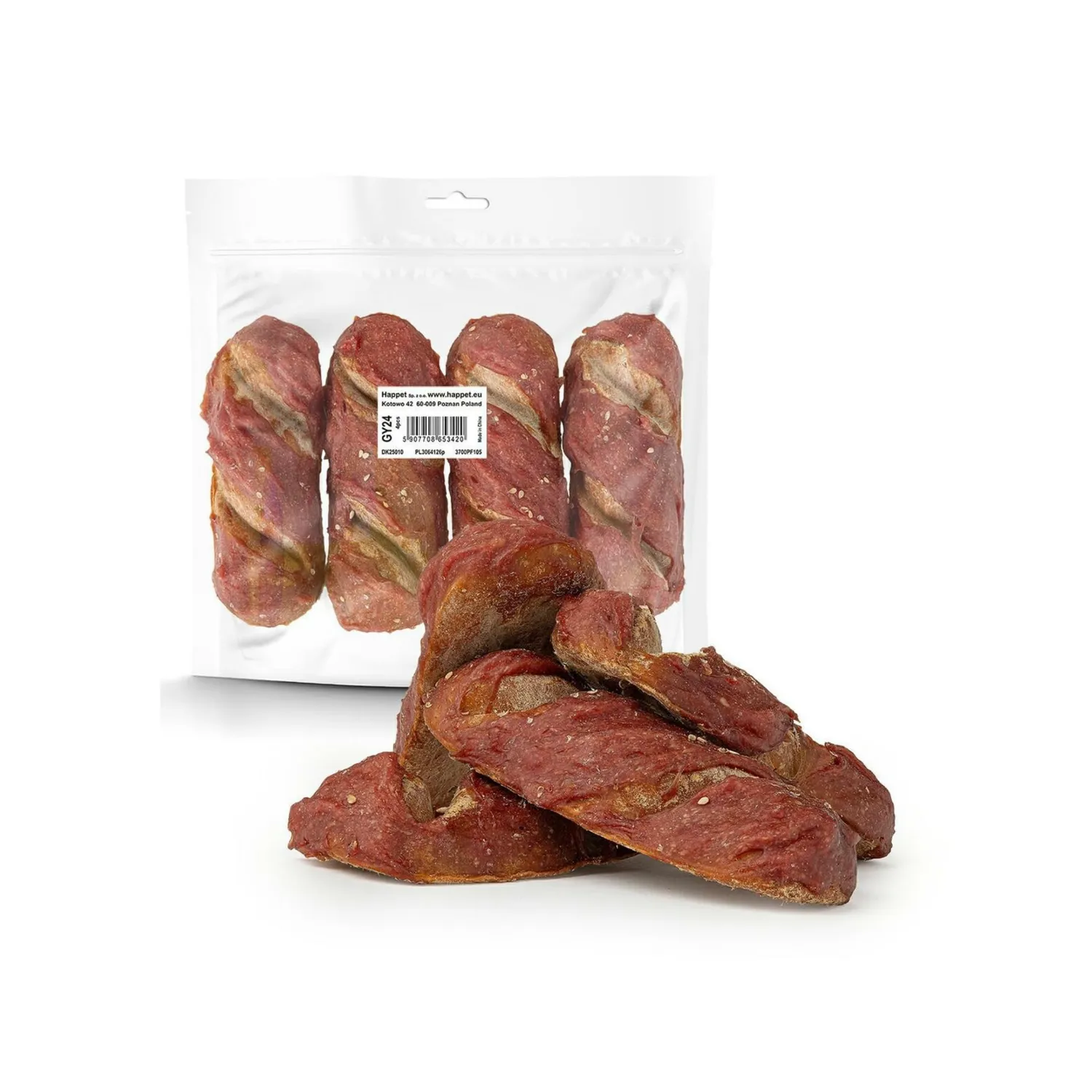 Happet Enten-Baguette Hundesnack 4 Stück getreidefrei Ente