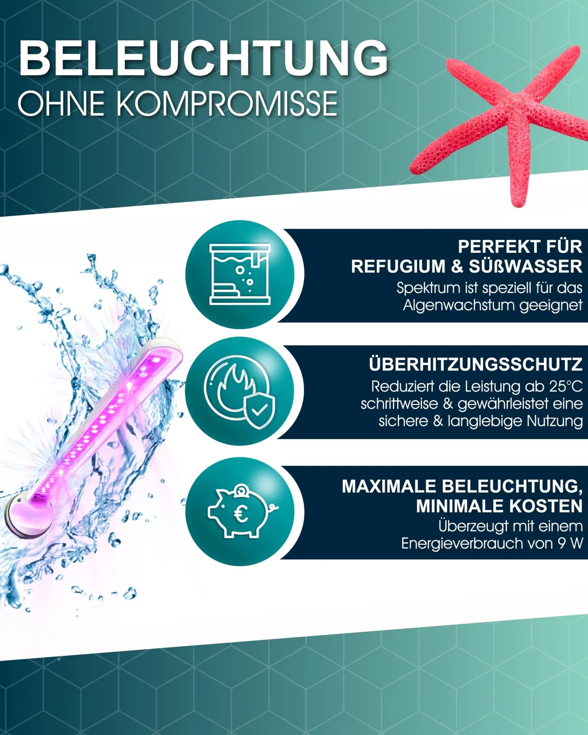 Tunze LED eco chic refugium Pflanzenlicht Unterwasser