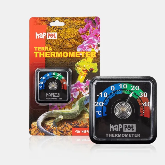 Happet Analog Thermometer -20 bis 50°C Terrarium 5x5x2 cm