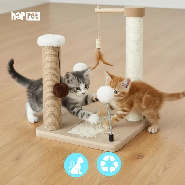 Happet Kratzer 40cm Sisal Jute Holz