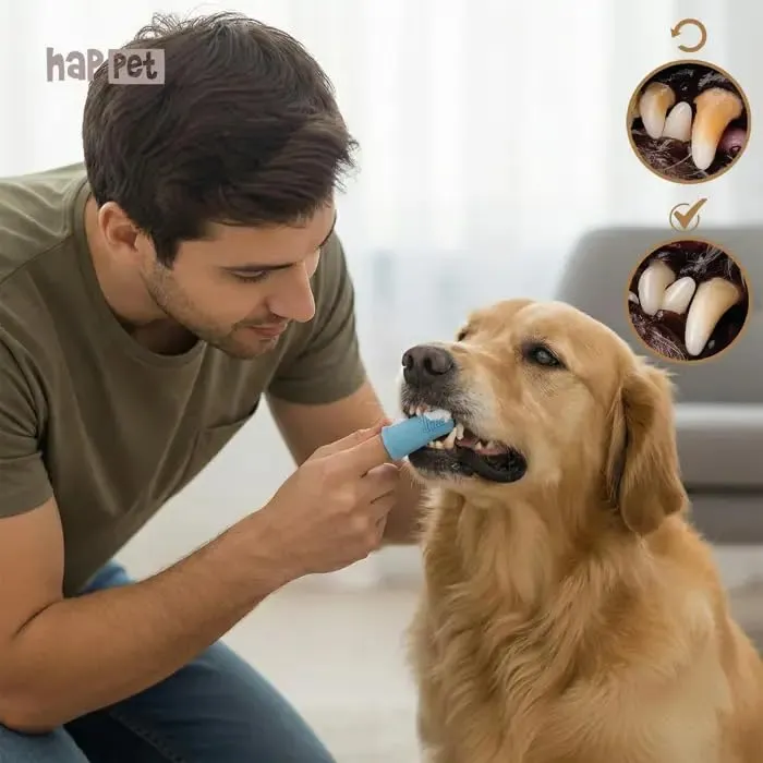Happet Toothbrush Soft Fingerzahnbürste 2er-Set Silikon weich
