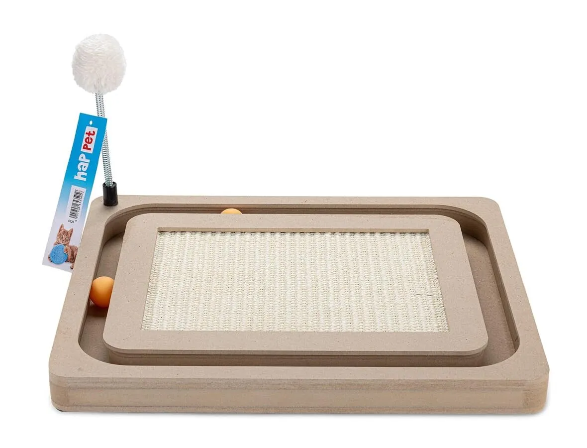 Happet Katzenbett 49,5 cm Kratzmöbel Dunkelgrau Sisal