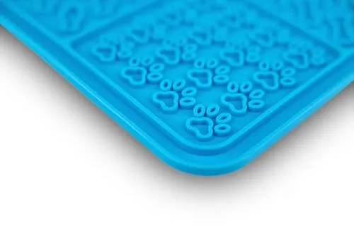 Happet Leckmatte Silikon 21x21 cm blau Anti-Stress
