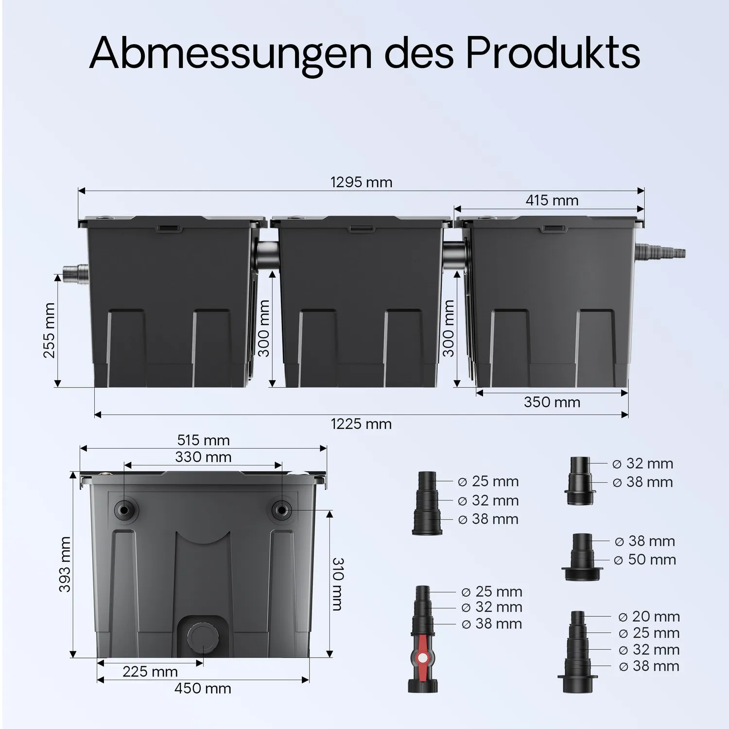 SunSun CBF-350C Teichfilter Set 90000 L 24 W UVC
