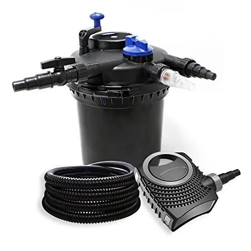 SunSun CPF-15000 Teichfilter Set 8000 l/h 25 m Schlauch