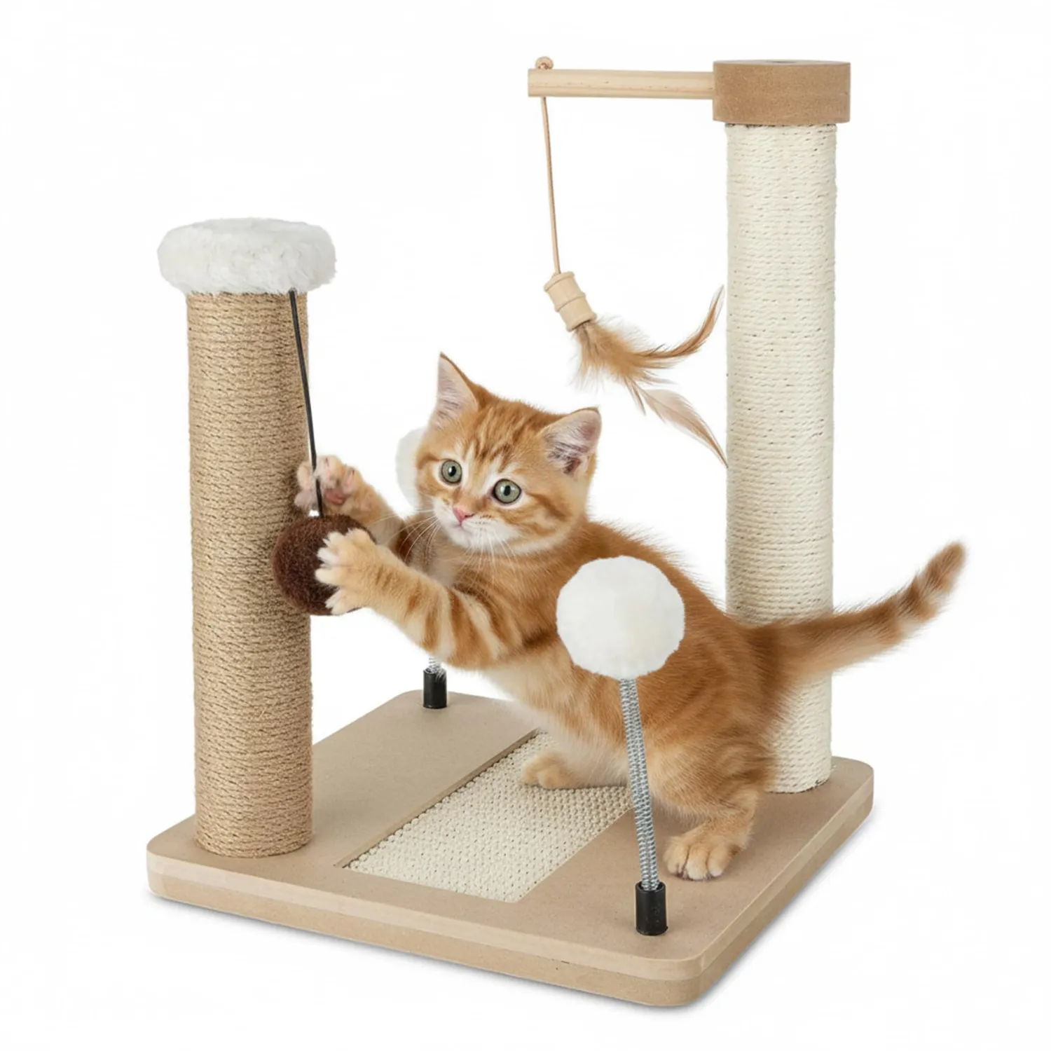 Happet Kratzer 40cm Sisal Jute Holz