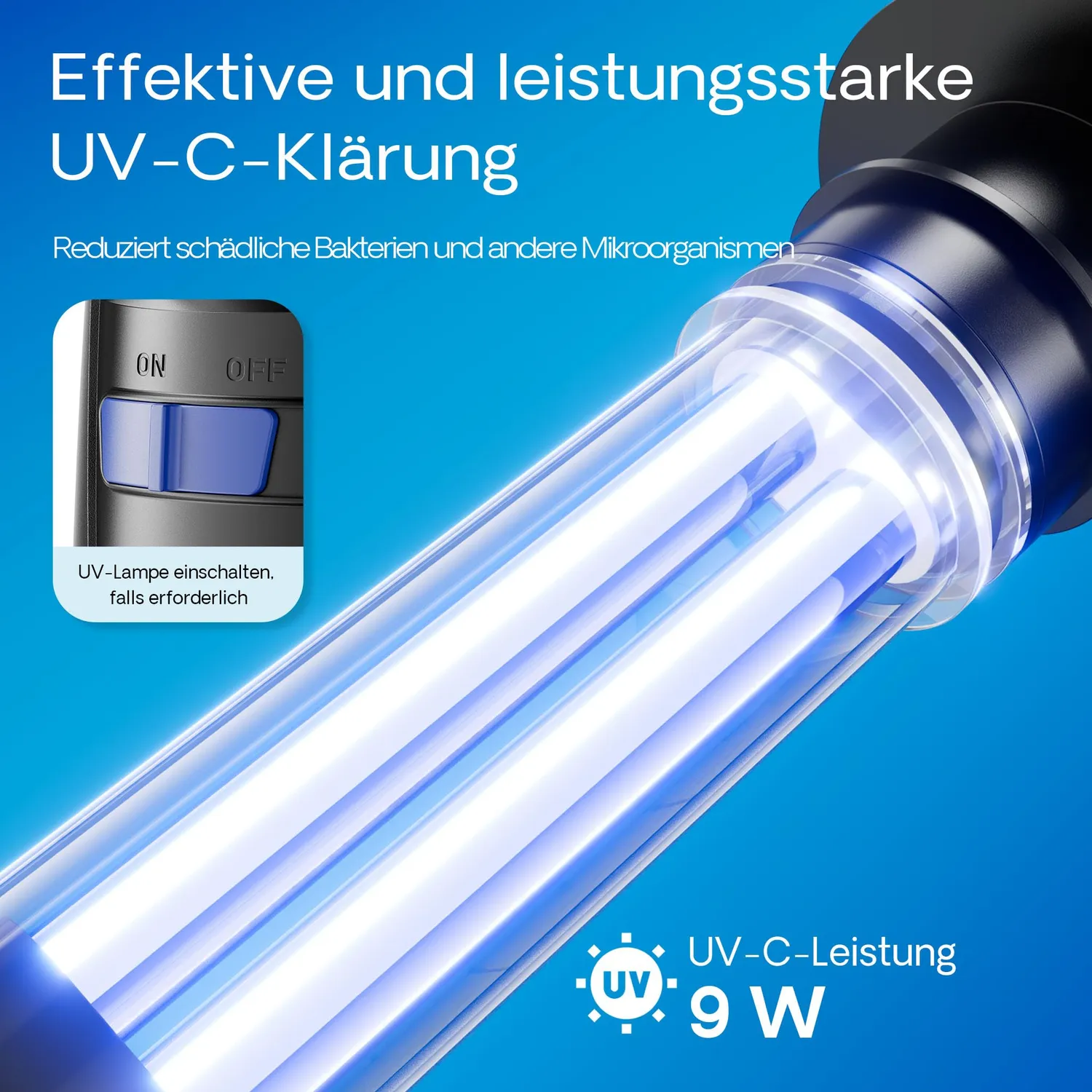 SunSun CUP-809 Innenfilter 700 l/h 9 W UV mit UVC-Klärer