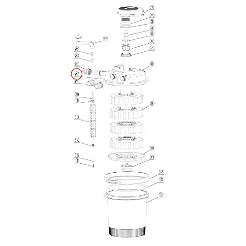 SunSun CPF-2500 O-Ring 5 Druckfilter Ersatzteil original