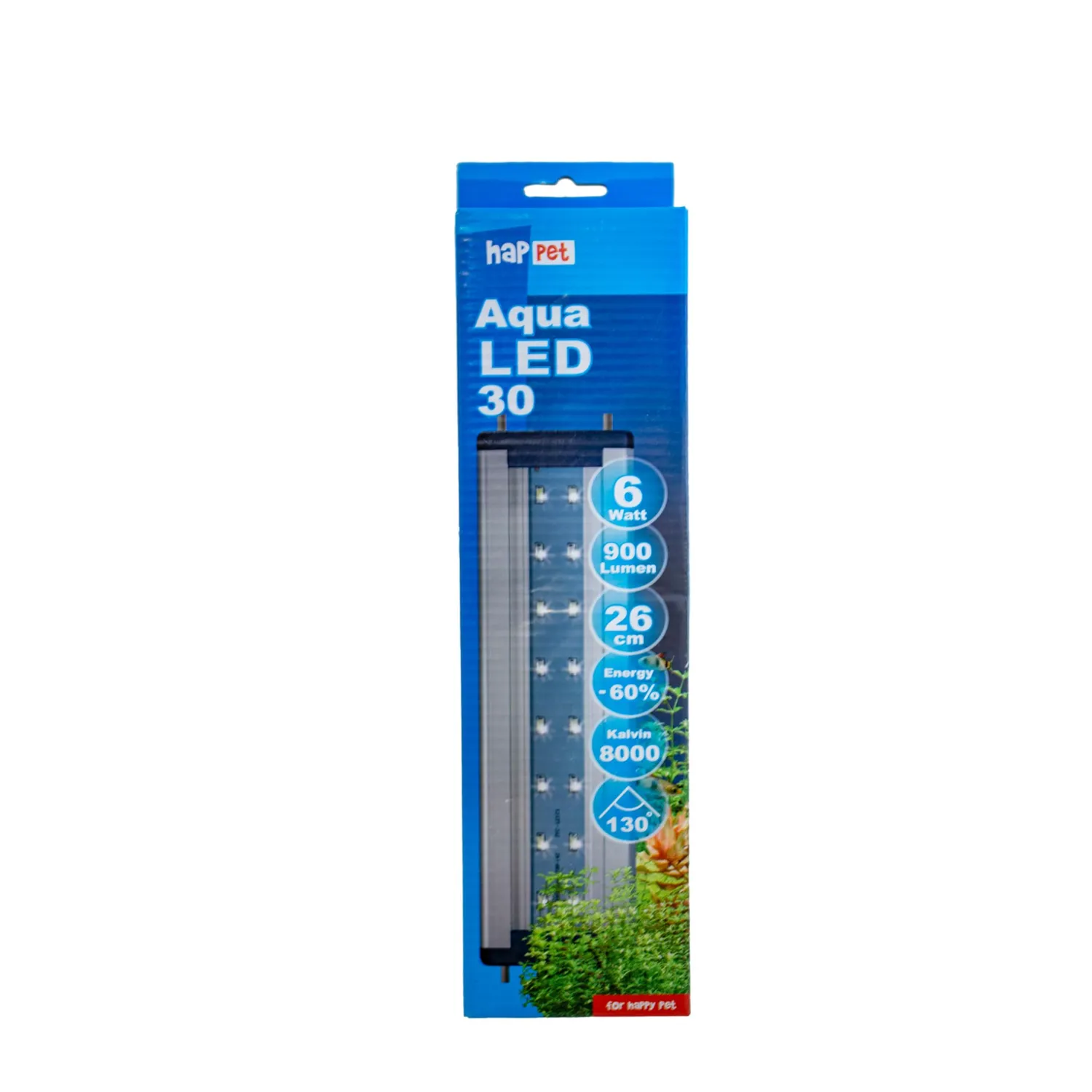 Happet AquaLED 6W 26cm Aquariumleuchte 8000K