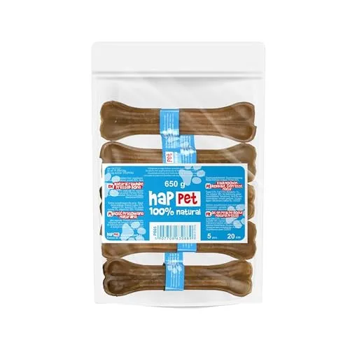 Happet Pressknochen Kauknochen 20 cm 5 Stück proteinreich