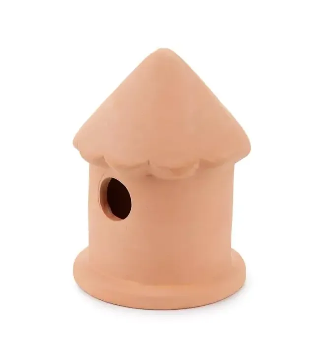 Happet Haus 9,5 cm Aquarienhöhle beige Keramik