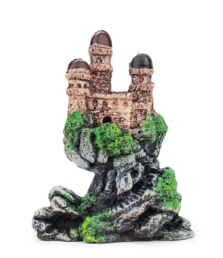 Happet Castle Cave Stone 13 cm Aquariumdeko Burg Höhle