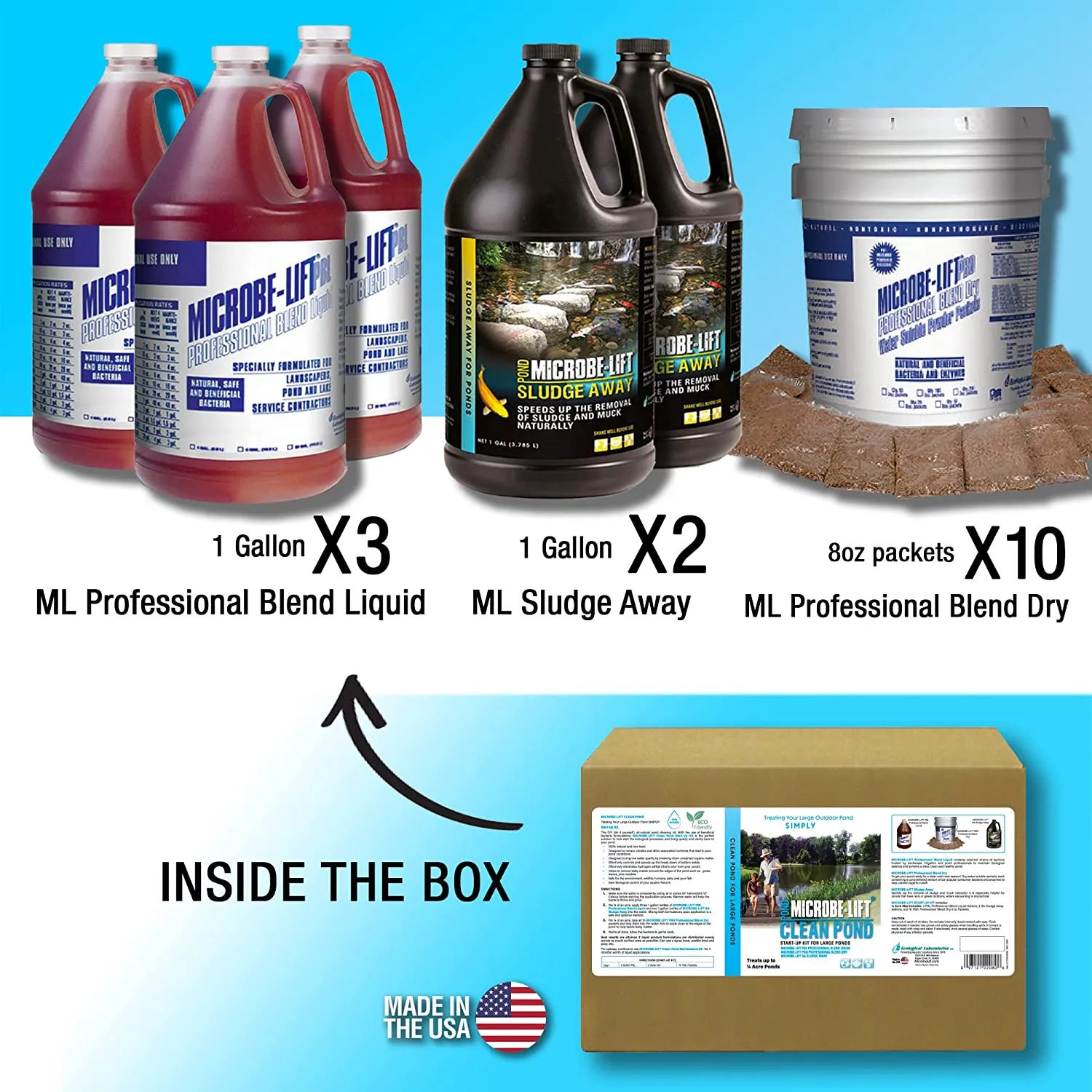 Microbe-Lift Clean Pond Start-Up Kit Teichstarterset