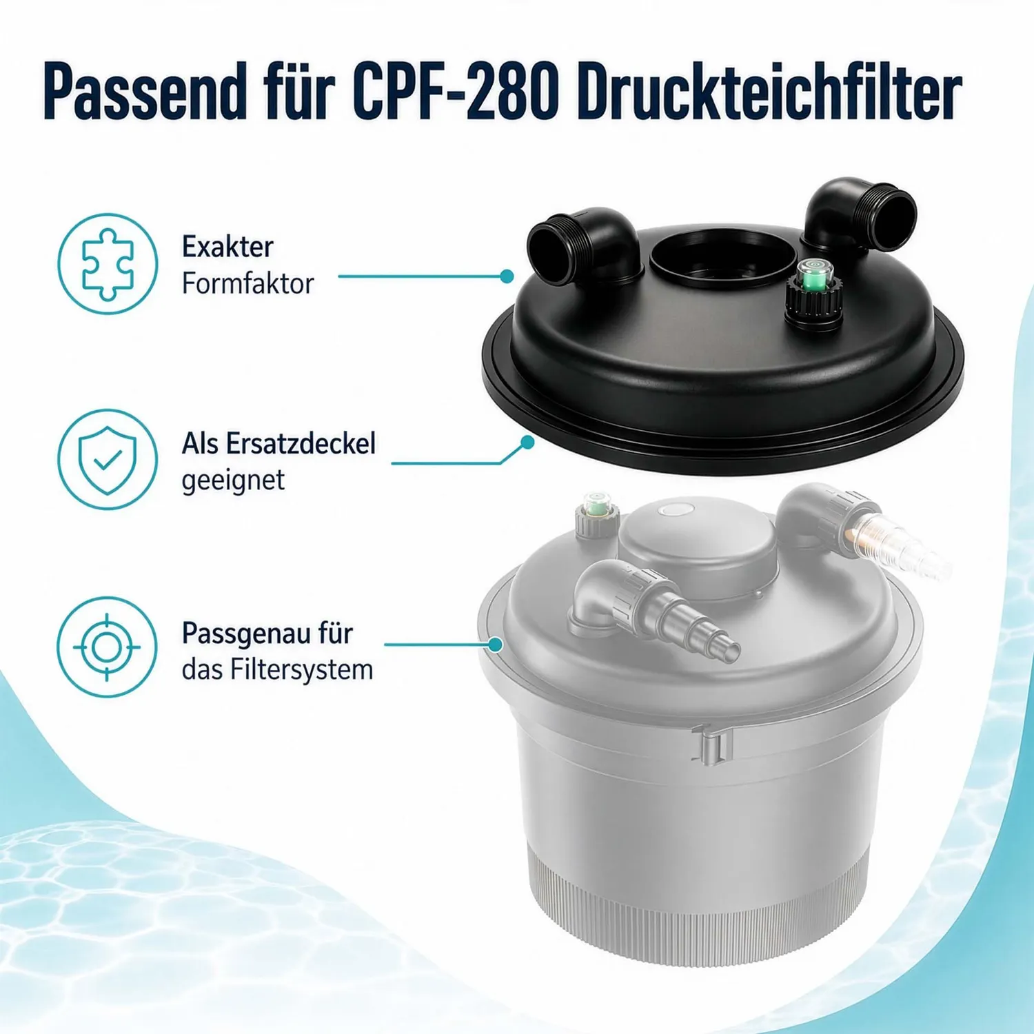 SunSun CPF-280 Deckel Ersatzteil Druckfilter Original