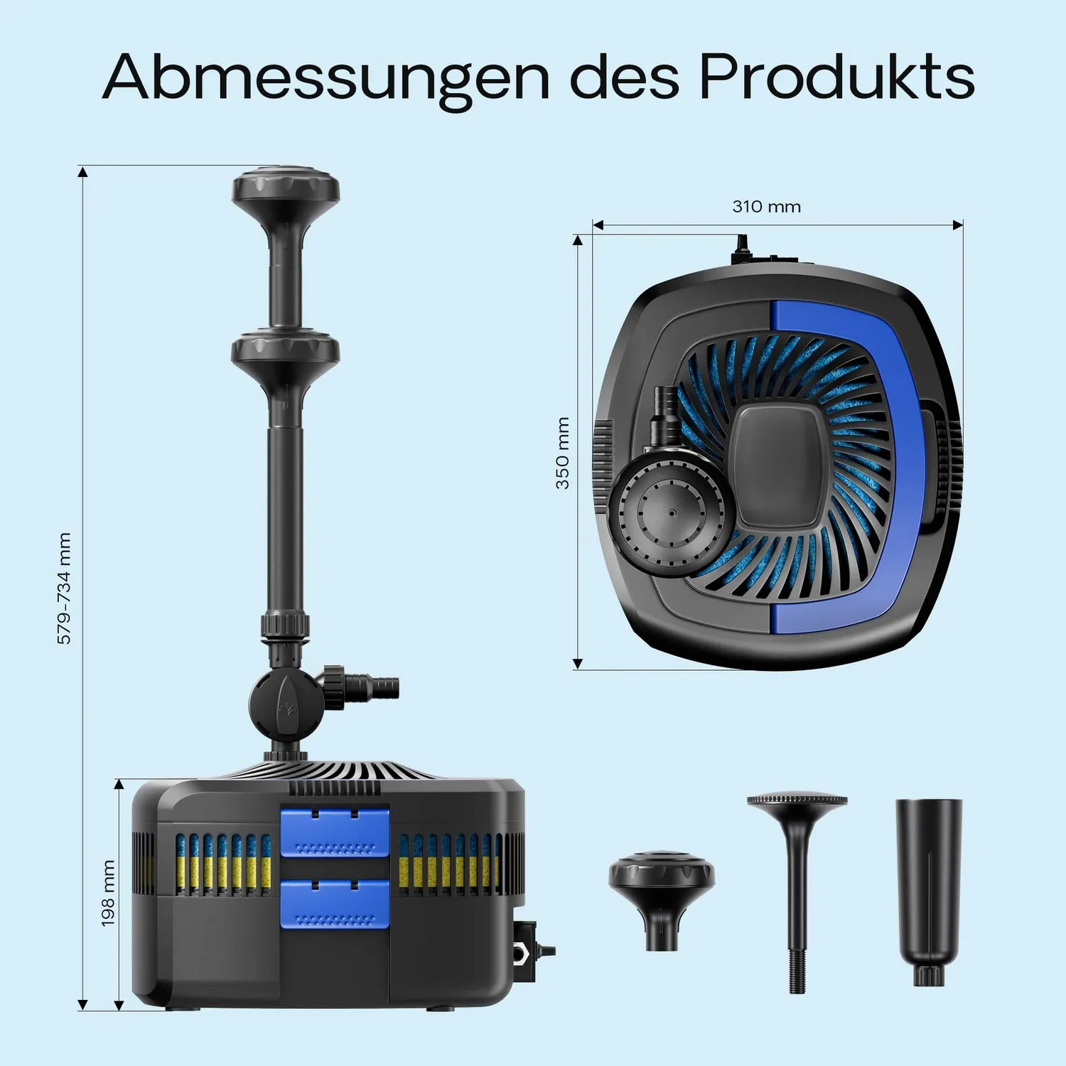 SunSun CUF-5800 Springbrunnenpumpe 5200 l/h 11 W UVC