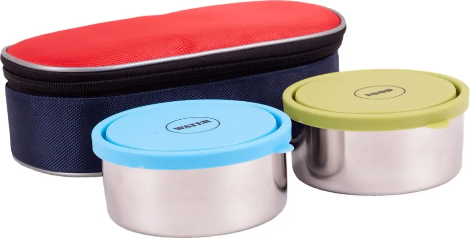 Happet Reise-Set L Napf 2x0,5 L Edelstahl