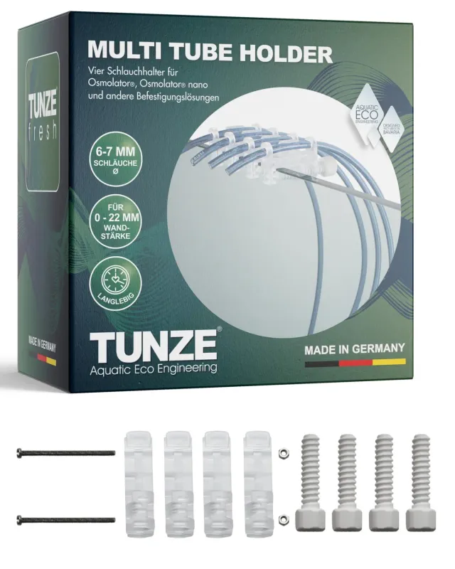 TUNZE Comline Multi Tube Holder Schlauchhalter 4 Stück