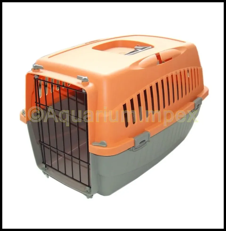 Happet Carrier Doggy Transportbox Hund M Orange 54cm